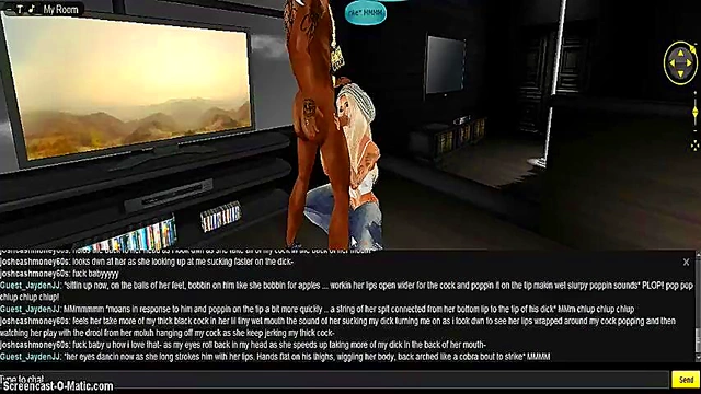 3D Anime Chick Gets Wild in IMVU Room for Juicy Hentai Action