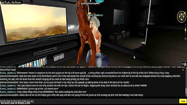 3D Anime Chick Gets Wild in IMVU Room for Juicy Hentai Action