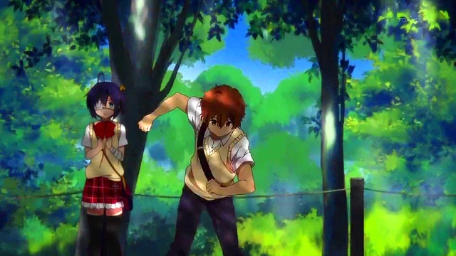 Romantic Chuunibyou Anime Couple Shares Intense Passion And Love