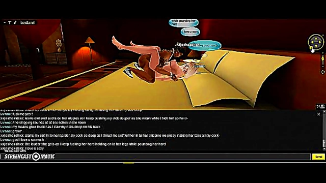 Lvnna Bedroom seduces in 3D Anime Game for Steamy IMVU Porn Session