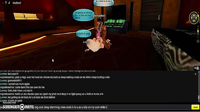 Lvnna Bedroom seduces in 3D Anime Game for Steamy IMVU Porn Session