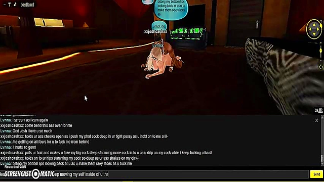 Lvnna Bedroom seduces in 3D Anime Game for Steamy IMVU Porn Session