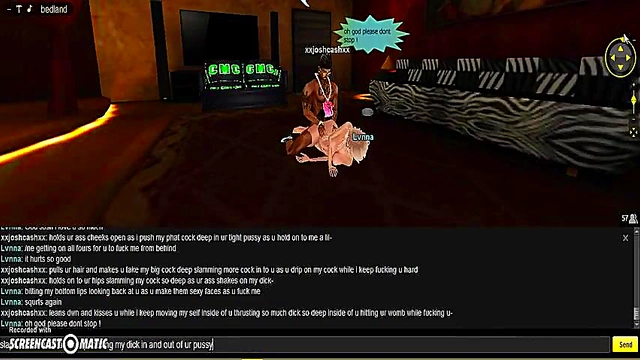 Lvnna Bedroom seduces in 3D Anime Game for Steamy IMVU Porn Session