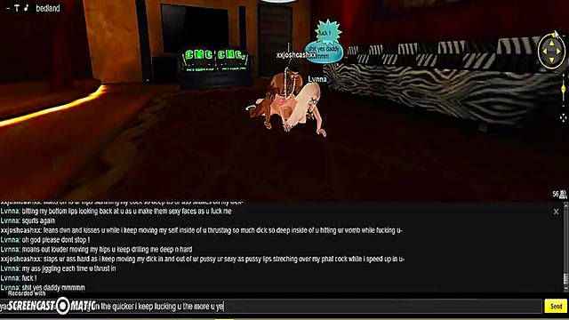 Lvnna Bedroom seduces in 3D Anime Game for Steamy IMVU Porn Session