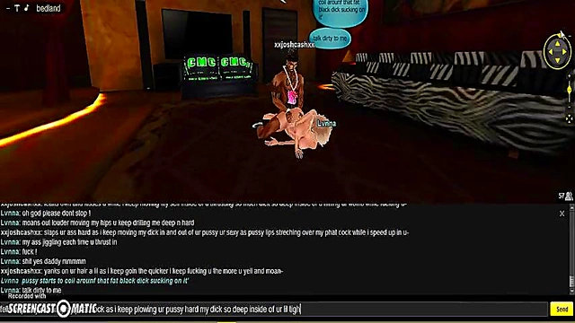 Lvnna Bedroom seduces in 3D Anime Game for Steamy IMVU Porn Session