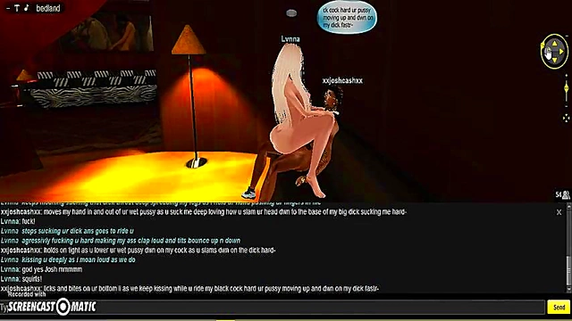 Lvnna Bedroom seduces in 3D Anime Game for Steamy IMVU Porn Session