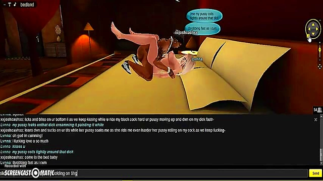 Lvnna Bedroom seduces in 3D Anime Game for Steamy IMVU Porn Session
