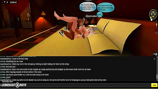 Lvnna Bedroom seduces in 3D Anime Game for Steamy IMVU Porn Session