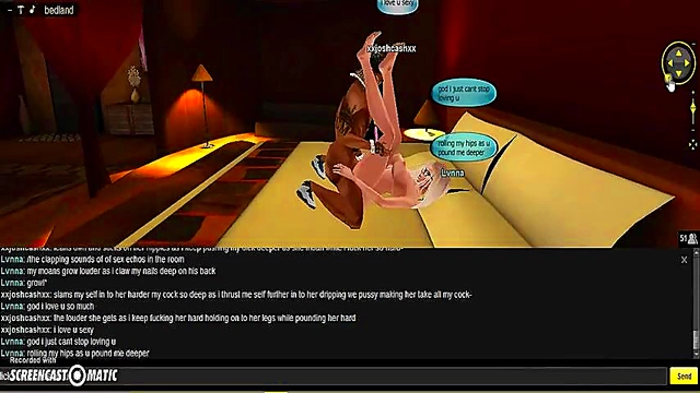 Lvnna Bedroom seduces in 3D Anime Game for Steamy IMVU Porn Session