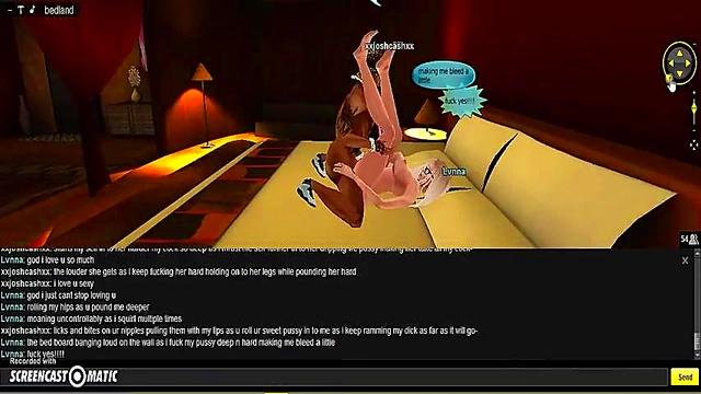 Lvnna Bedroom seduces in 3D Anime Game for Steamy IMVU Porn Session