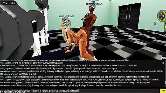 15-Minute 3D Hentai Gym Sex Adventure With Game-Like IMVU Porn Characters