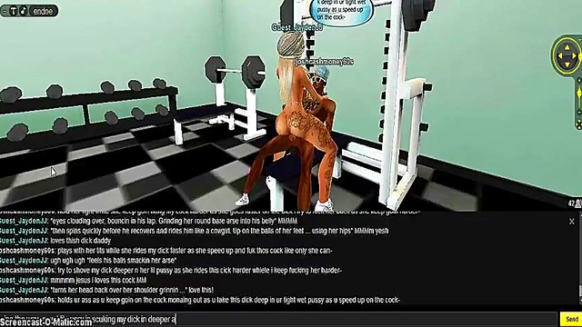 15-Minute 3D Hentai Gym Sex Adventure With Game-Like IMVU Porn Characters