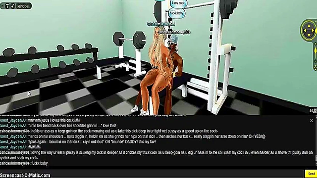 15-Minute 3D Hentai Gym Sex Adventure With Game-Like IMVU Porn Characters