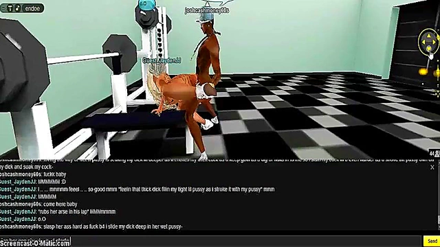 15-Minute 3D Hentai Gym Sex Adventure With Game-Like IMVU Porn Characters