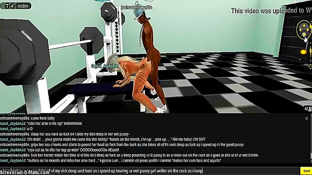 15-Minute 3D Hentai Gym Sex Adventure With Game-Like IMVU Porn Characters