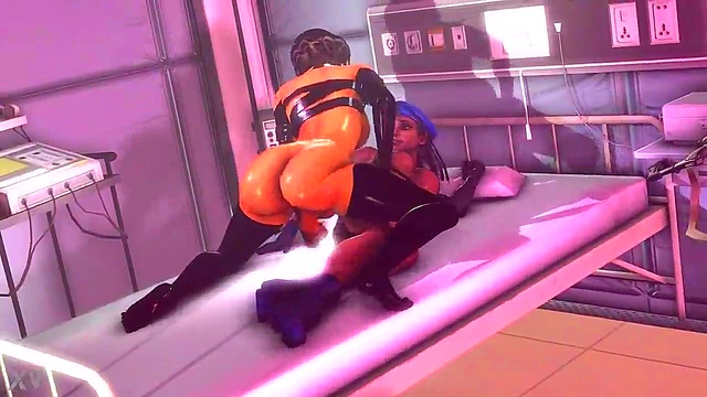 Futa Pharah Pounds Ana Hard In Steamy 3D Hentai Action