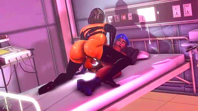 Futa Pharah Pounds Ana Hard In Steamy 3D Hentai Action
