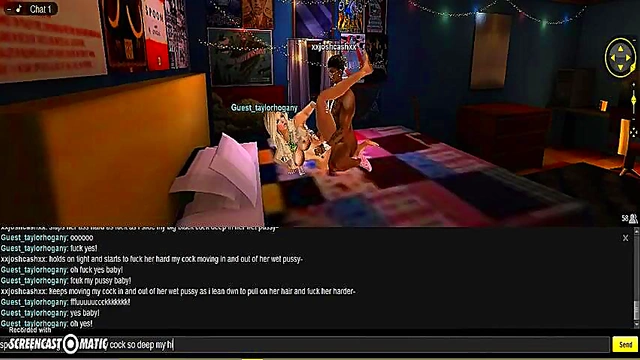Taylor Blue Room – 3D Anime Game Sex Adventure With IMVU Characters