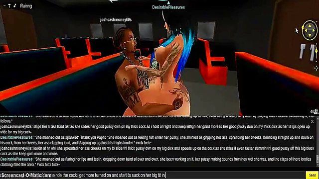 Hentai Game IMVU – 3D Couple Enjoy Intense DP Train Action