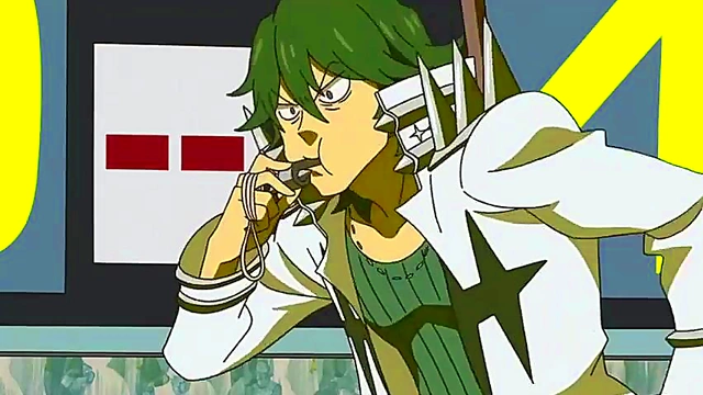 Cute Anime Teen Enjoying Ecchi Fun With Shonen Hero