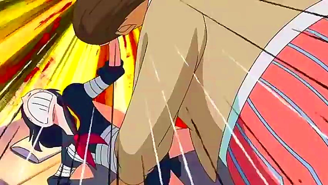 Cute Anime Teen Enjoying Ecchi Fun With Shonen Hero