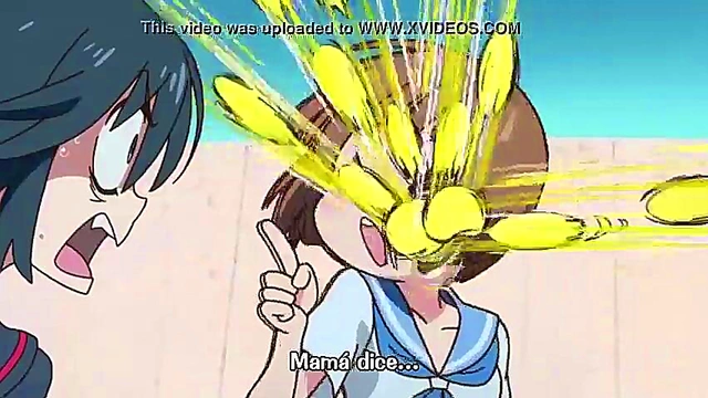 Cute Anime Teen Enjoying Ecchi Fun With Shonen Hero