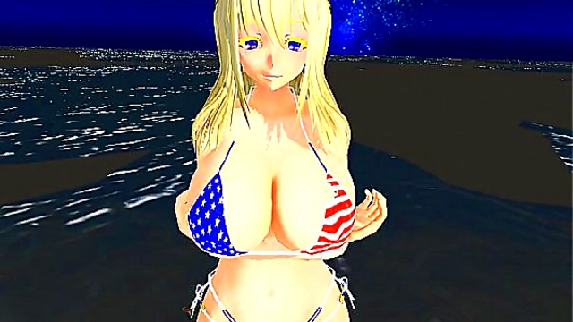 3D Hentai Babe Shows Off Perfect Boobs In Lifelike Action