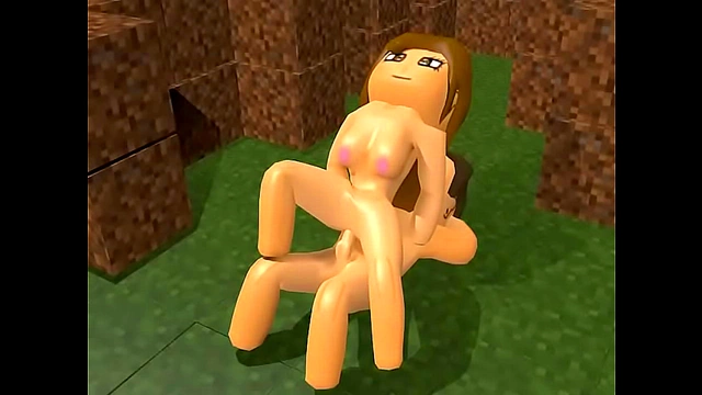 Brunette Minecraft Babe Fucks In Hot 3D Hentai Animation