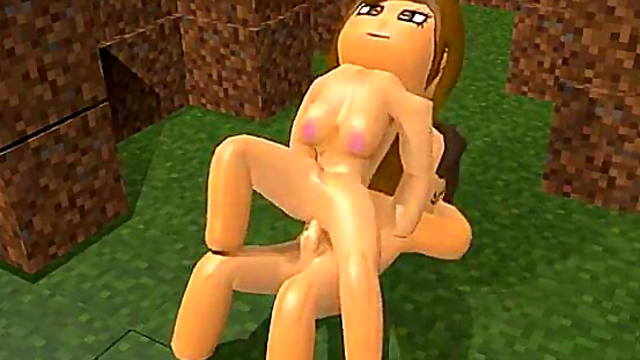 Brunette Minecraft Babe Fucks In Hot 3D Hentai Animation
