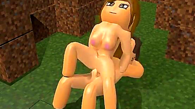 Brunette Minecraft Babe Fucks In Hot 3D Hentai Animation