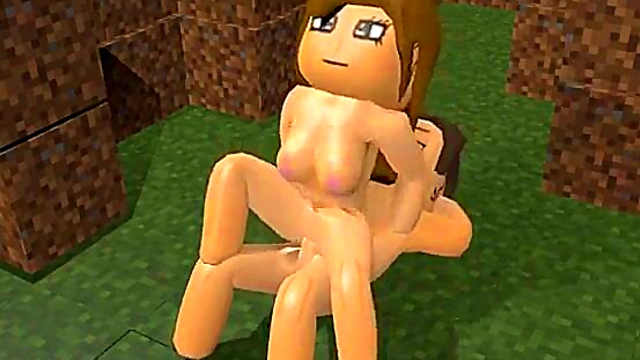 Brunette Minecraft Babe Fucks In Hot 3D Hentai Animation