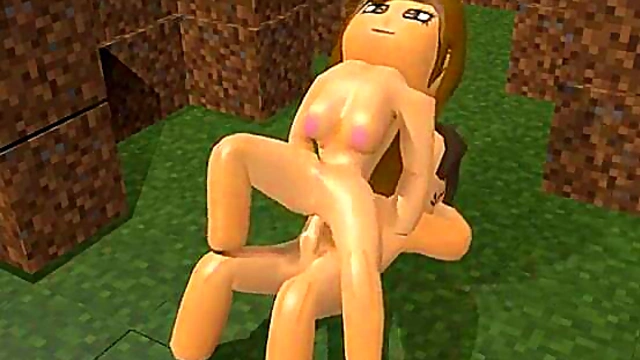 Brunette Minecraft Babe Fucks In Hot 3D Hentai Animation