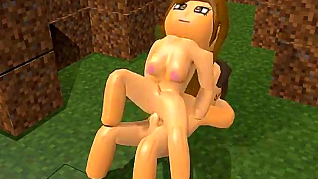 Brunette Minecraft Babe Fucks In Hot 3D Hentai Animation