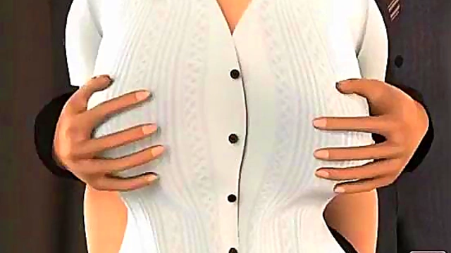 3D Hentai Couple Engages in Intense Sexual Encounter