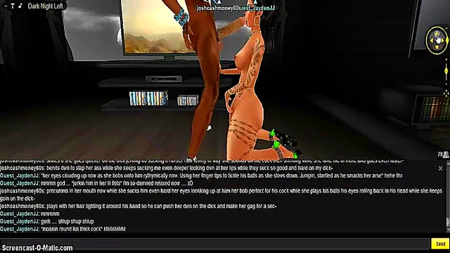 Supercharged 3D Hentai Room Head Session With IMVU Game Porn Elements