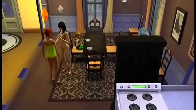 Hot Lesbo Sims Anime Action With Sexy Cartoon Girls