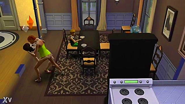 Hot Lesbo Sims Anime Action With Sexy Cartoon Girls