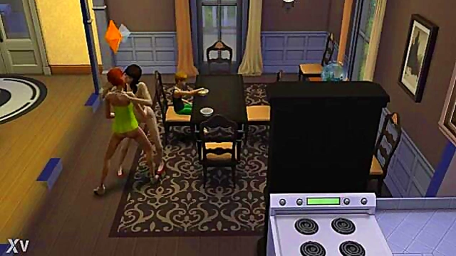 Hot Lesbo Sims Anime Action With Sexy Cartoon Girls