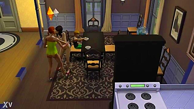 Hot Lesbo Sims Anime Action With Sexy Cartoon Girls