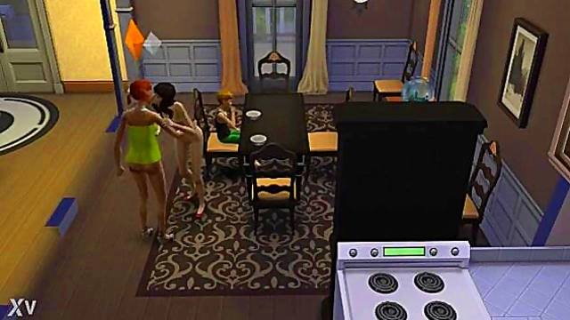 Hot Lesbo Sims Anime Action With Sexy Cartoon Girls