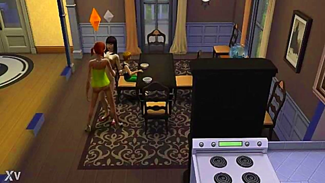 Hot Lesbo Sims Anime Action With Sexy Cartoon Girls