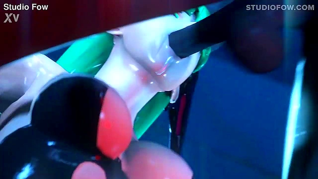 Succubus Succumbs to Rough 3D Blowjob & Deepthroat for Halloween Creampie Swallow