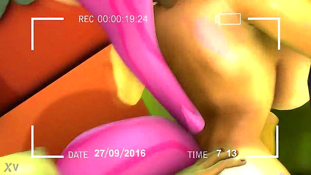 Intimate Home Movie Moments – 3D Hentai Couple Caught On Camera