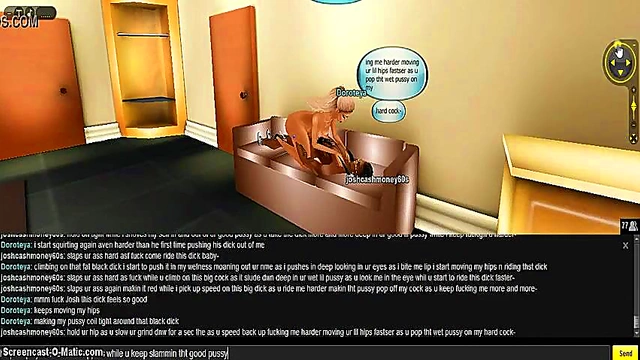 Doroteya Takes Pleasure In Hotel Room With 3D Game Anime Sex