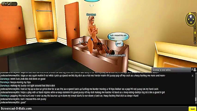 Doroteya Takes Pleasure In Hotel Room With 3D Game Anime Sex