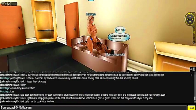 Doroteya Takes Pleasure In Hotel Room With 3D Game Anime Sex