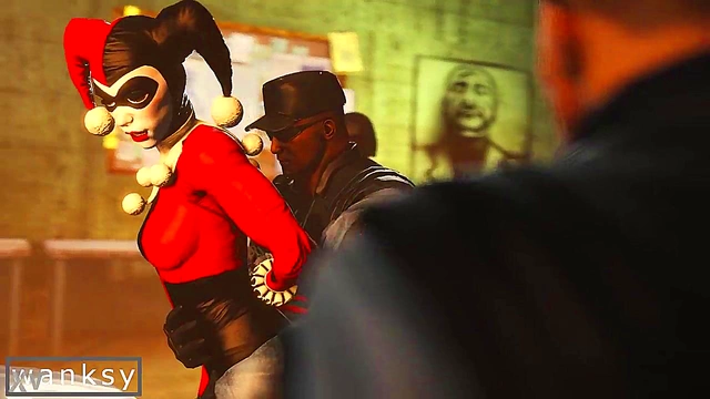 Harley Quinn Gang Bangs Knights in Doggy Style for Anime Fans