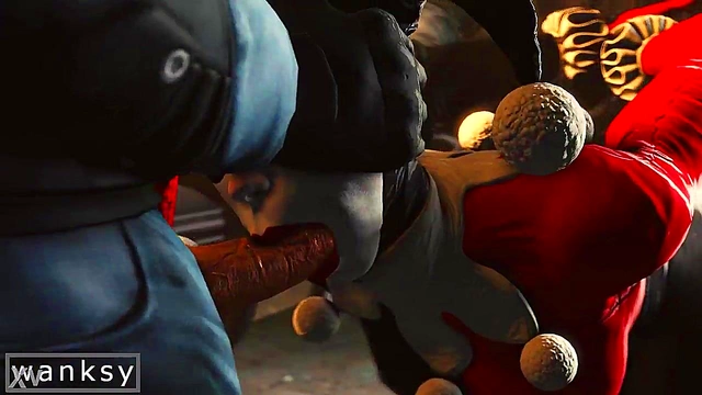 Harley Quinn Gang Bangs Knights in Doggy Style for Anime Fans