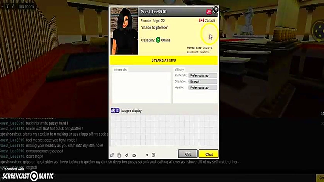 3D Anime Babe Seduces in IMVU Game for Steamy Porn Session