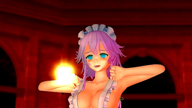 Touhou Character Dances Seductively in 3D Hentai Animation